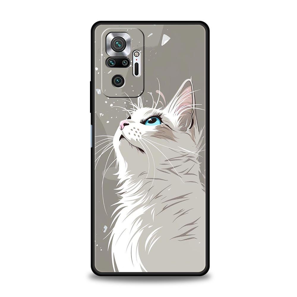 Daily Life of Cute Cats Phone Case For Xiaomi Redmi Note 14 13 5G 10 11 12 Pro Plus 4G 14C 13C 12C 10C Black Cover