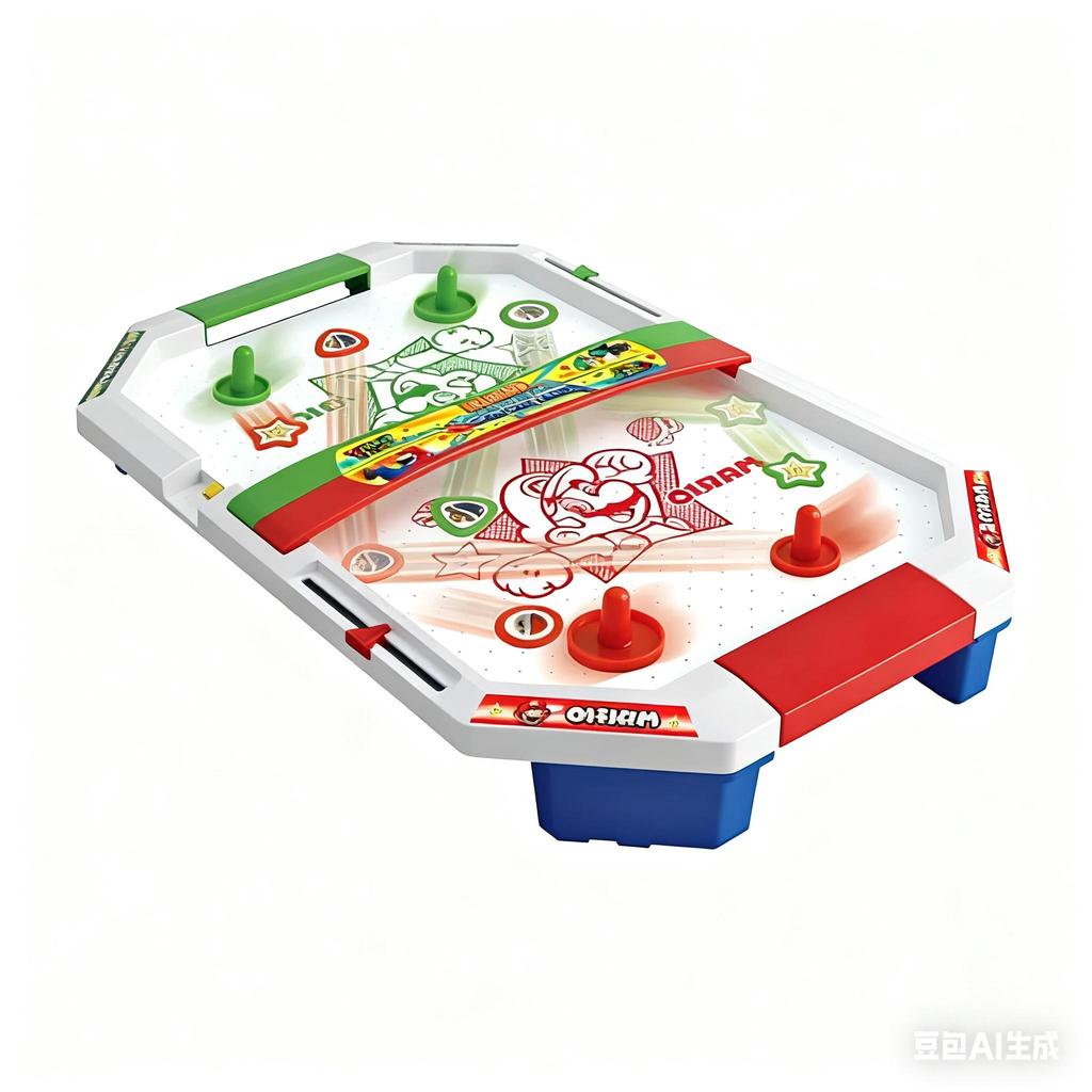 Super Mario 7361 Air Hockey Table Game – Action Game Board Games, Suitable for Various Entertainment Scenarios Such As Family and School Settings.