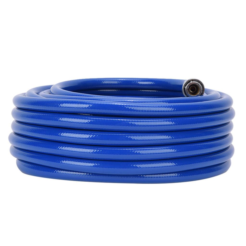 15M Blue Flexible Pneumatic PVC Hose with Quick Connector for Air Compressor
