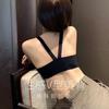 New Style Front Closure Latex Ice Silk Vest Bra, Push Up Side Gathering Back Smoothing Small Bust Enhancing Women Bra
