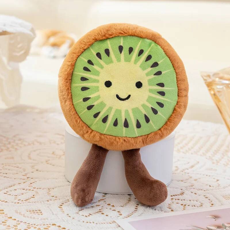 10 Styles Mini Fruit Plush Toys Watermelon Orange Apple Durian Banana Strawberry Toys Lively Cute Cartoon Fruit Kawaii Decor