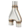 Car Exhaust Tail Throat Stainless Steel 1 To 2 Tight Fit Leakage Proof Dual Exhaust Tips