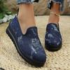 2025 New Comfortable Versatile Wedge Heel Slip On Shoes Autumn Retro Design Shallow Mouth Casual Single Shoes for Women
