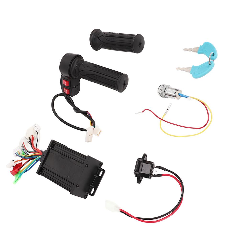 Electric Bike Speed Controller Brushless 36V 48V 350W Aluminum Alloy Electric Bike Motor Controller with Throttle Grip