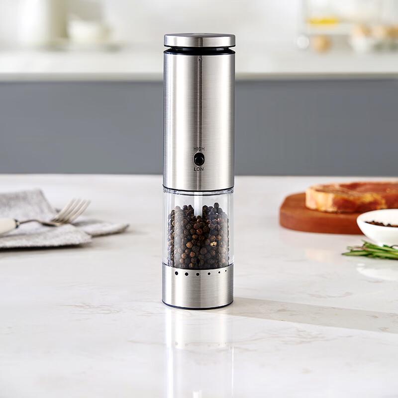 Jingzao Electric Stainless Steel Pepper & Salt Grinder