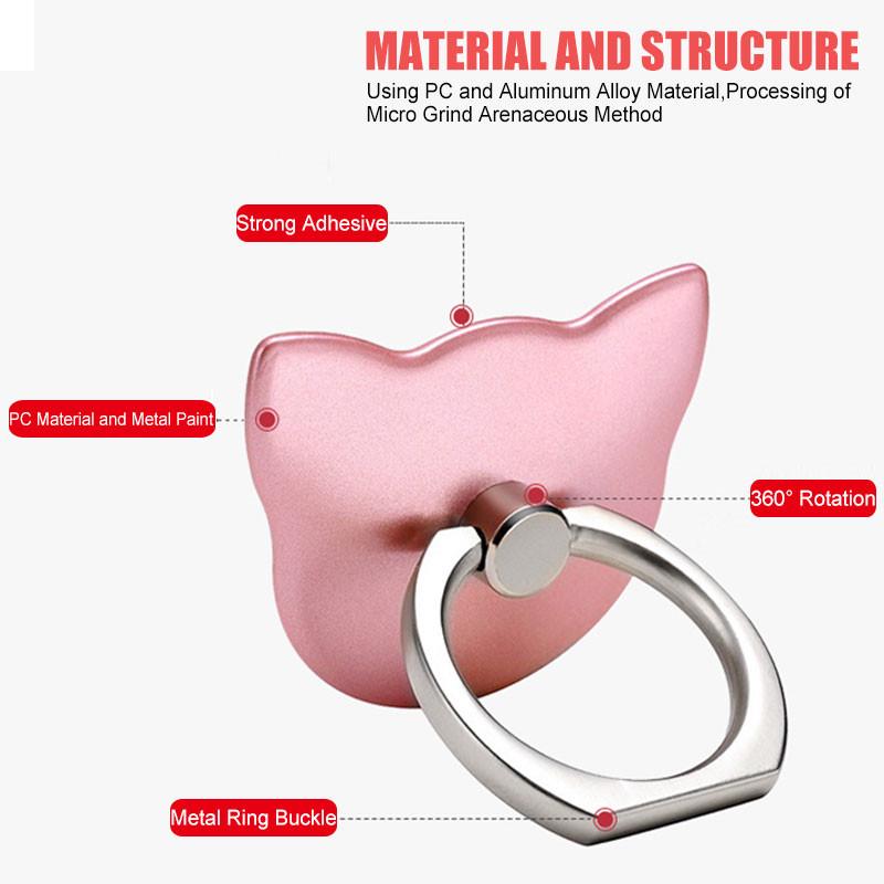 Forme Varie Anello da Dito Supporto per Smartphone Supporto Mount per Tutti gli Smartphone Modelli di Coppia di Lusso