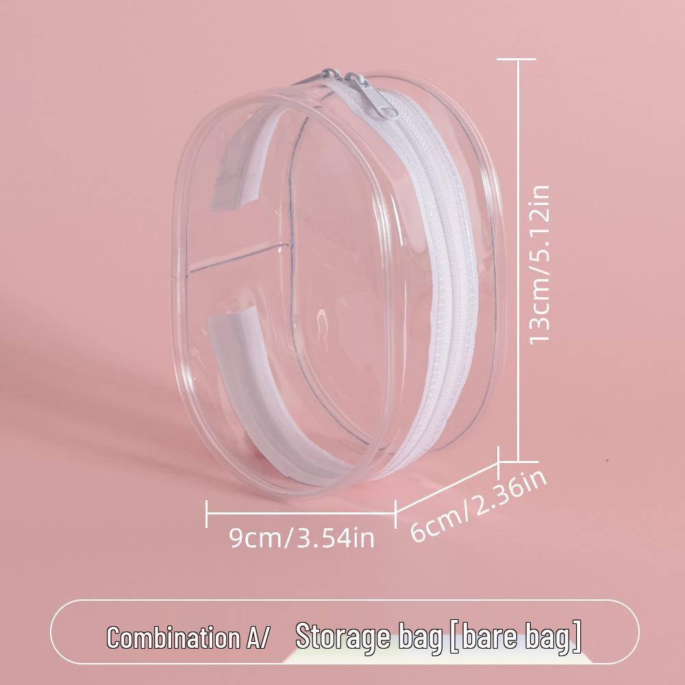 Transparent PVC Doll Display Bag for 10-13cm Plush Dolls