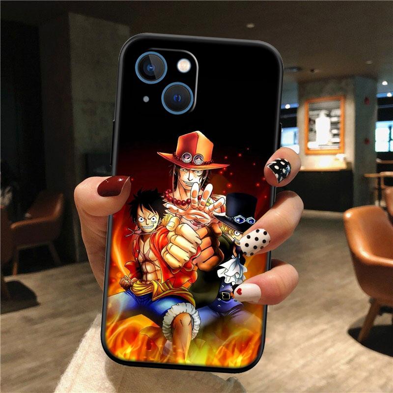 TR31 One Piece Sabo New High-End Shell Phone Case for iPhone 16 15 14 13 12 Pro Max Plus Mini