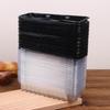 50Pcs Black 3 Grid Pastry Packaging Box With Lid Cake Roll Pastry Takeaway Freshness Boxes Food Grade Baking Dessert Case