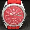REFURBISHED SEIKO 5 AUTOMATIC 6309A JAPAN MENS VINTAGE RED DIAL WATCH A442324-1