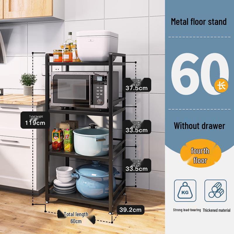 

Nana 4-Tier Floor Kitchen Storage Shelf