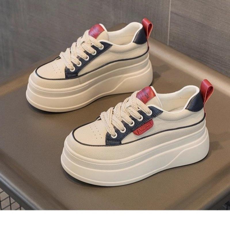 Fashion White Casual Shoes Hidden Heels Women Platform Wedge Sneakers Ladies Leather Golden Shoes Female Krasovki Tenis Feminino Casual