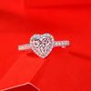 Tancise Classic 925 Sterling Silver  Moissanite Ring Ladies Jewelry Wedding Promise Party Gift
