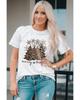 Azura Exchange Leopard Christmas Tree Graphic Print T-Shirt