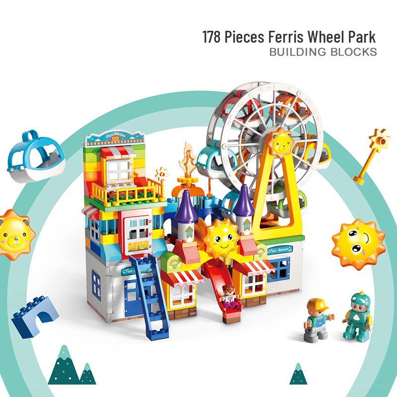 Manlong Convertible Building Block Table & Foldable Drawing Board - Educational Game Table for Boys & Girls, Ideal First Birthday Gift