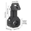 Aluminum Alloy Motorcycle Auxiliary Lights Bracket 360 Degree Horizontal Bull Bar Motorcycle Fog Lights Mount Bracket Clamp