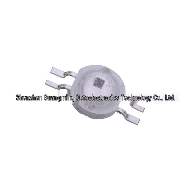 3W High-Power Dual Color Blue/White LED Lamp Beads with Copper Bracket