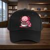 Pink Axolotl Print Baseball Cap Unisex Adjustable Lightweight Duckbill Hat for Parties Birthdays Fashion Events