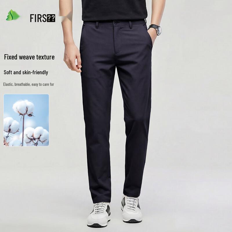 FIRS Men s Long-Staple Cotton Straight-Leg Casual Pants 40