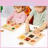 Wooden Fruit Animal Matching Board For Kids Educational Montessori Learning Toy