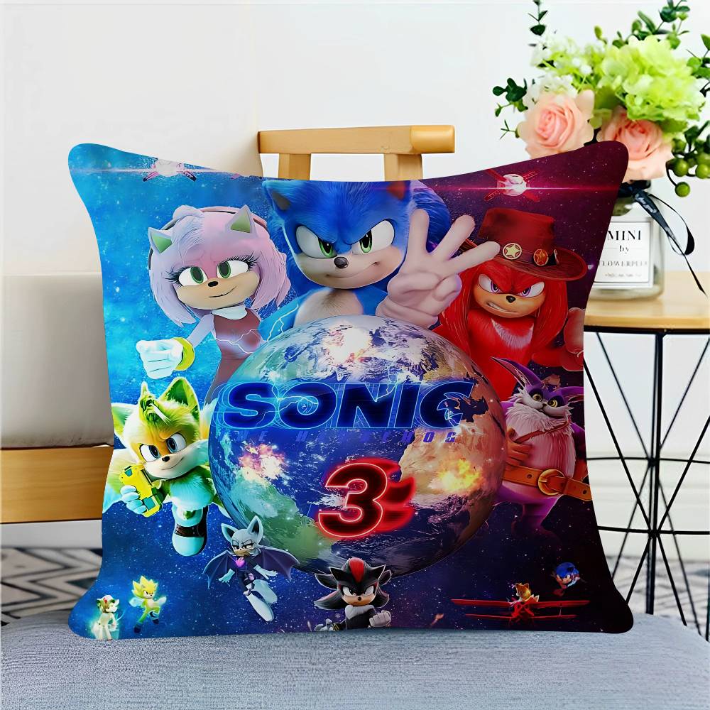 

Кіно S-Super-SonicS Персоналізована наволочка Дитяча спальня Декор для дикої вечірки Наволочка Подарунок на день народження дитини Душ 12x12Inch