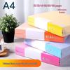 A4 Multi-layer Transparent Document Organizer with Insert Pages: Plastic Contract Classification Folder for Office Use