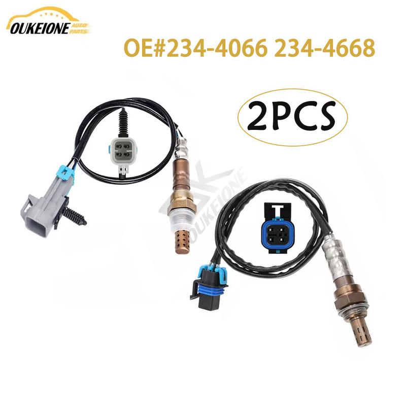 2Pcs Oxygen Sensor Upstream Downstream for Chevrolet Cobalt HHR Pontiac G5 2.2L Front Rear Sensor 1 2 Lambda 234-4066 234-4668