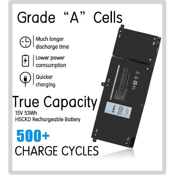 

H5CKD Замена батареи для ноутбука Dell Inspiron 5400 5502 для Dell Inspiron 5400 5406 7306 7405 7300 7500 7506 2-в-1 Серебристый 5300 5301 5401 5402 5408