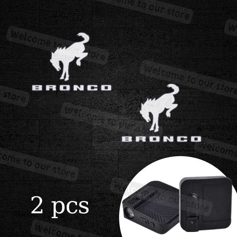 1/2Pcs For Bronco Roush Sport F-150 Raptor TRX Logo Car HJDS3 Door LED Lamps Projector HD Sensing Courtesy Welcome Light