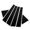 6pcs Window Pillar Post Trim Anti Scratch Glossy Black B Pillar Cover Sticker Replacement for Kia