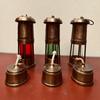 Antique Style Brass Mining Oil Lamps, Set of 3 Nautical Lanterns Home Decor