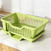 Draining Dish Rack with Drain Tray Prevents Water Accumulation Rack Large Partitioned Storage Organizer for Kitchen