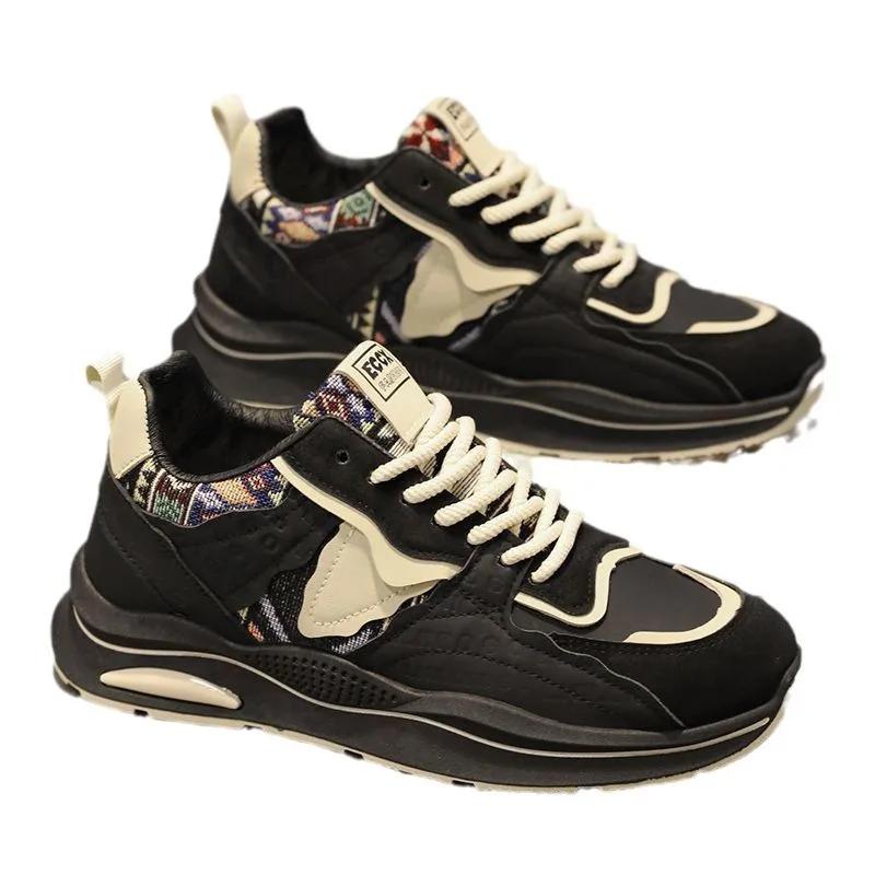 Men's Casual Sports Shoes Spring New Trend Breathable Sport Shoes Antislip Running Shoe Soft-soled Non-slip Walking Sneakers