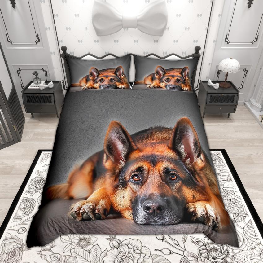 

Comforter Homewish Cute Animal For Kids Pet Cat Dog Bedding Set Cartoon Kitten Set Bedroom Decor Comforter (quilt)-EU Single(135*200cm)3pcs