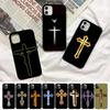 Jesus Christ Cross Phone Case for iPhone 11 12 13 Mini Pro XS MAX 8 7 6 6S Plus X 5S SE 2020 XR Cover