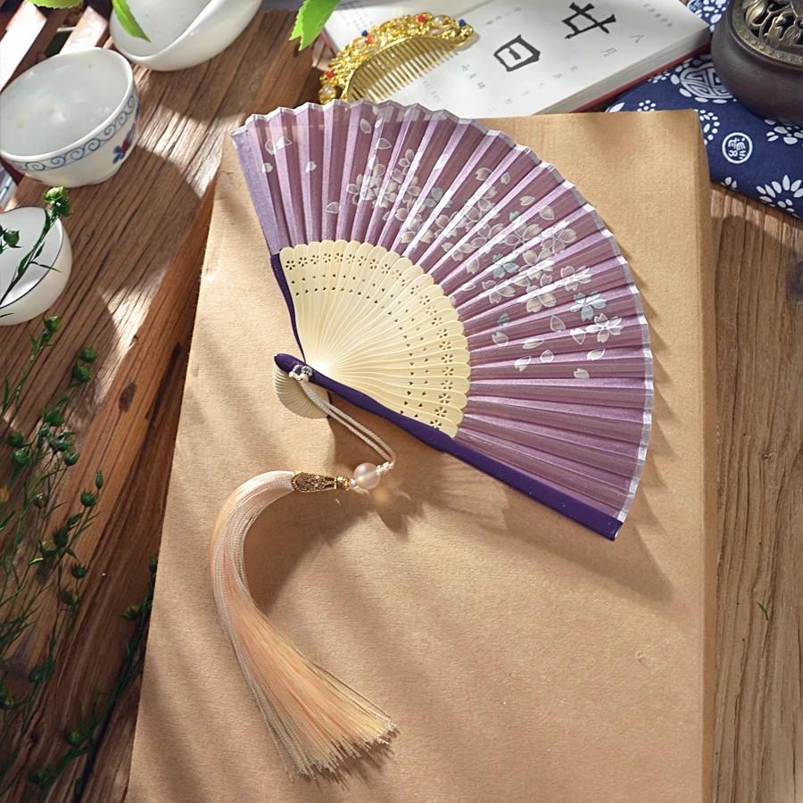 4.5 Inch Mini Bamboo Folding Fan 15cm Handheld Classic Chinese Fan Portable Compact Fan for Women Men Cosplay Anime Gift