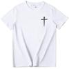 Three Nails Cross T-Shirt God Christian Faith Jesus Shirt Casual Crew Neck Short Sleeve Graphic Tee Tops
