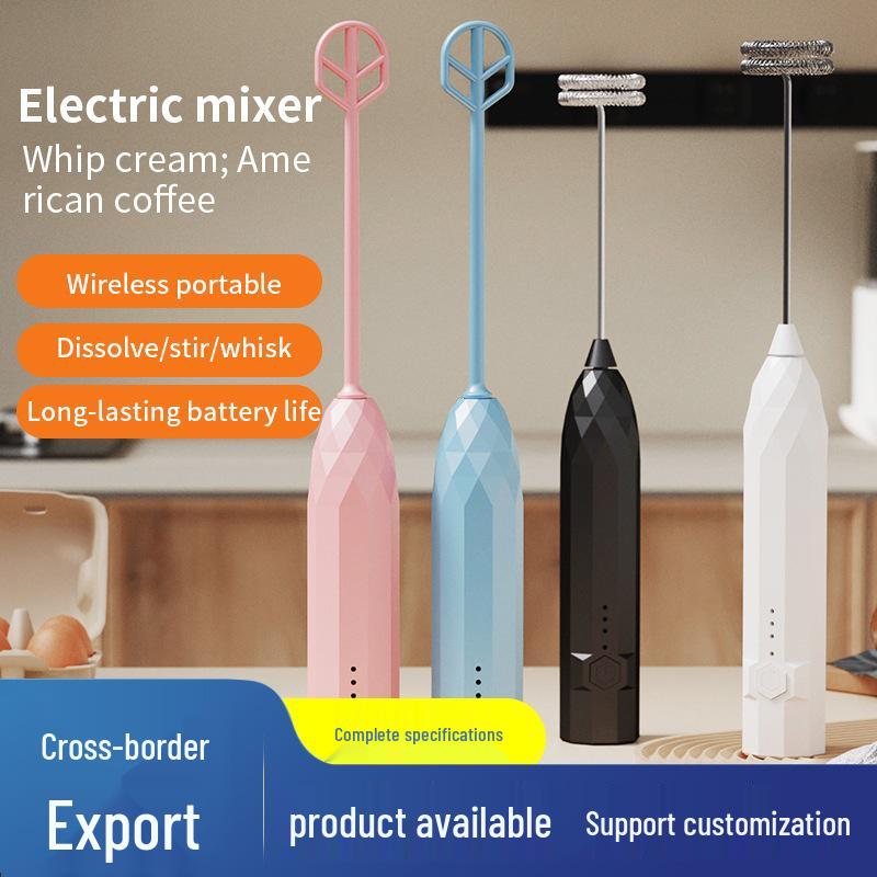 Electric Handheld Multi-Functional Milk Frother and Egg Beater Type-C Charging Model чёрный