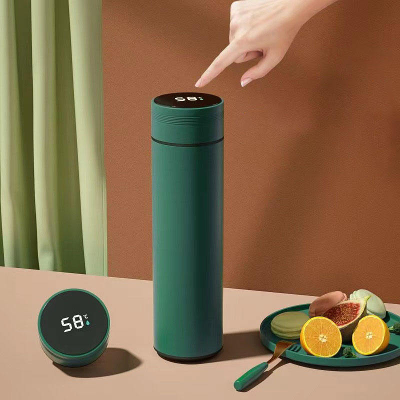 Smart LED Temperature Display Double Wall Stainless Steel Vacuum Insulated Water Bottle Flask 6-12 Hours Thermal