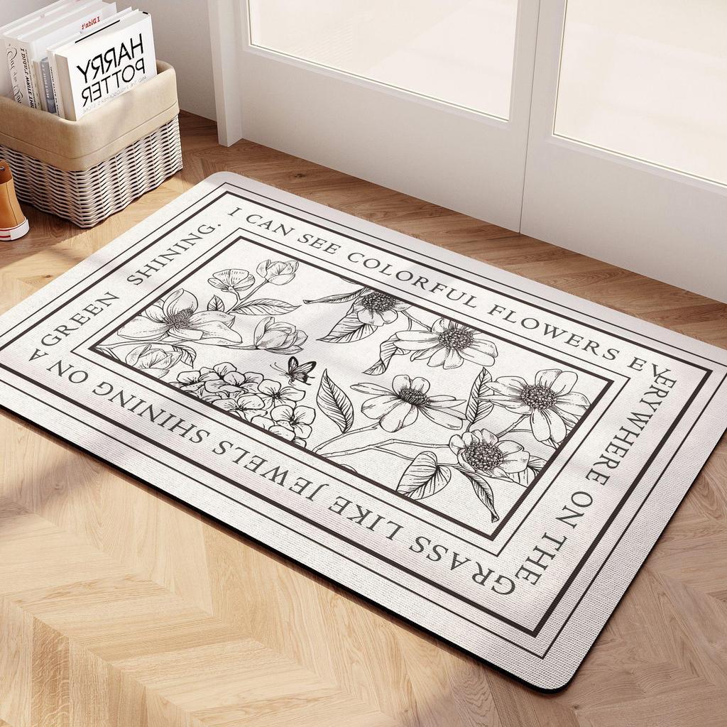 Diatomaceous Earth Non-Slip Bathroom Mat – Water Absorbent & Quick-Drying
