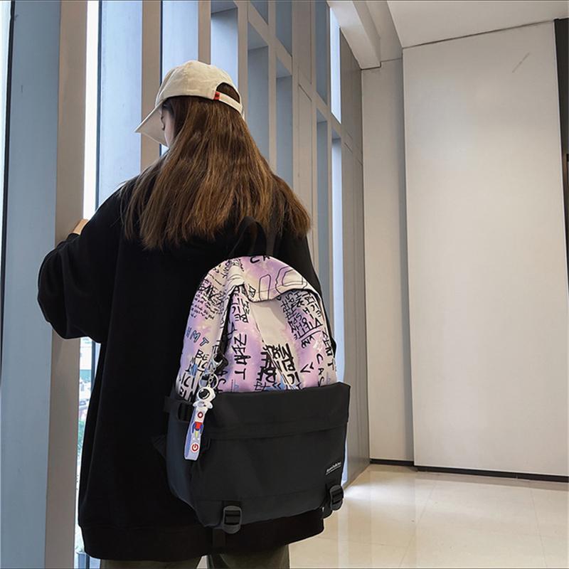 Buy Fashion Graffiti Backpack Color 