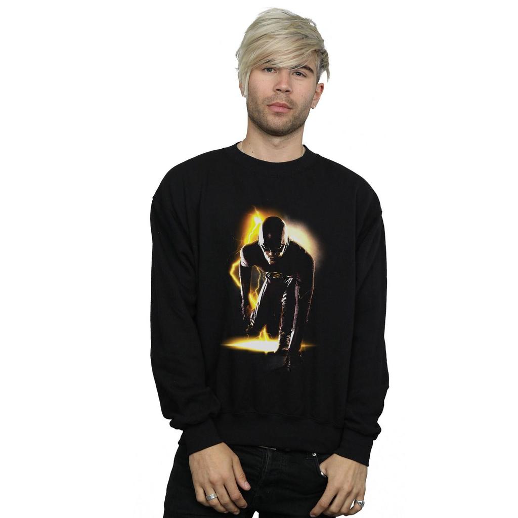 DC Comics Mens The Flash Ready To Go Sweatshirt