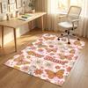 Butterflies Flowers Theme Soft Crystal Velvet Rug Custom Name & Text Print Non Slip Floor Rug for Bedroom Living Room