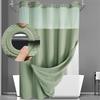 Handun Waffle Weave Shower Curtain Set