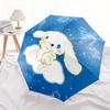 1pc Good Night Cinnamoroll Sanrio Pattern Automatic 3-Fold Umbrella, 8 Iron Frames, High-Value Folding Umbrella, Suitable for Office, Travel and Outdo