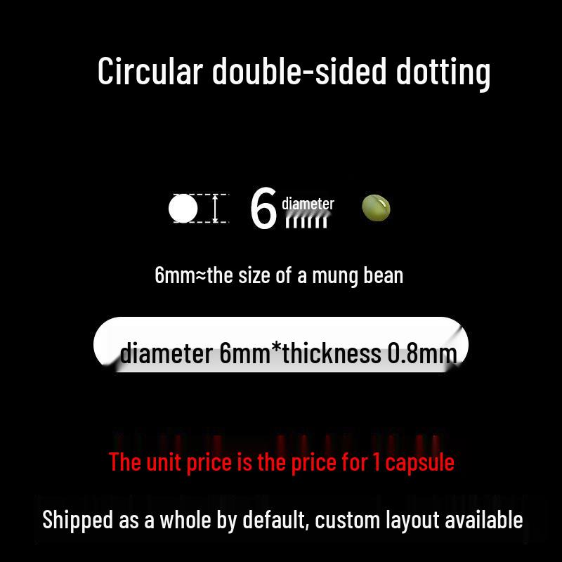 Акриловые прозрачные съемные двухсторонние наноклеевые точки для украшения воздушных шаров