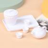 6Pcs/Set 1:12 Dolls House Miniature Cups & Pot Set Direction Furniture Toys