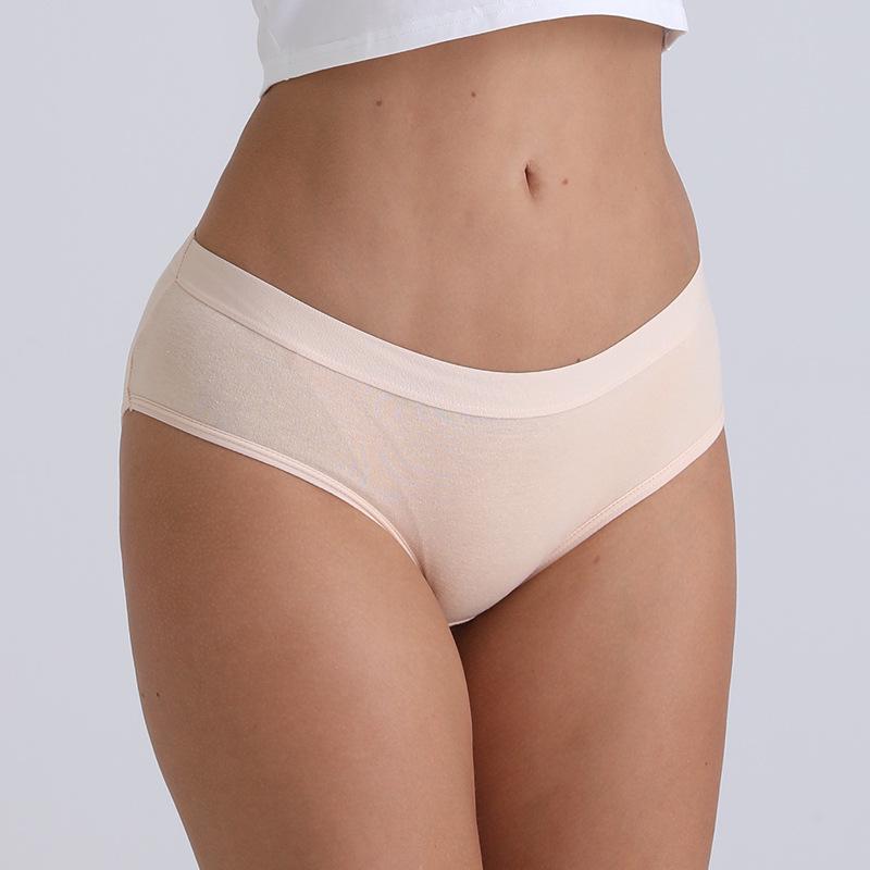 Sommerliche Damen-Baumwoll-Slips im japanischen Stil mit mittlerer Leibhöhe und Po-Hebung für Schülerinnen