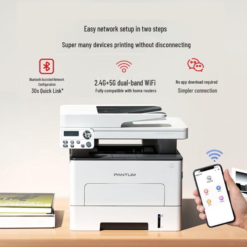 PANTUM M7166DW Plus Laser Multifunction Printer CN plug (adapter included)