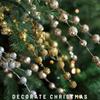 10PCS 40CM Christmas Glitter Branches Artificial Plastic Christmas Berry Stem Sequins Handmade Fake Glitter Berry Stem Ornaments